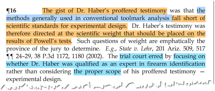 State v. Romero (Purpose of Haber)